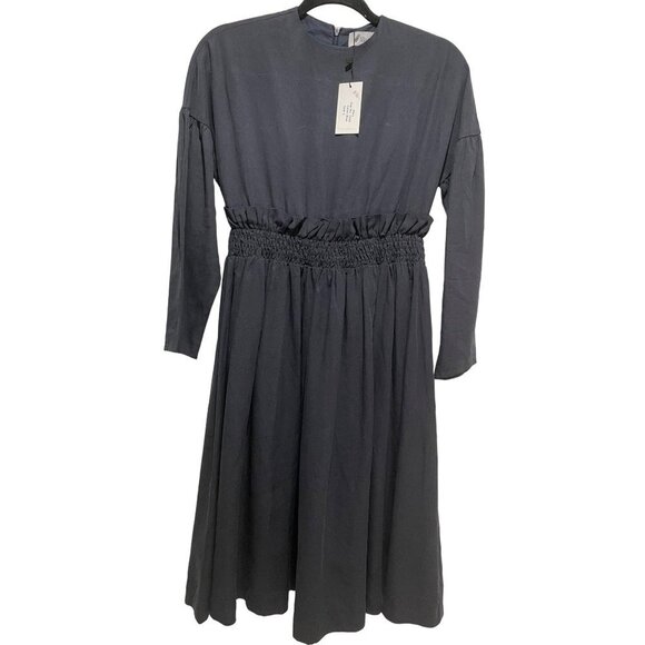 Lilac DEsigns Dresses & Skirts - Lilac Designs  Blue Modest High Neck Dress Women's Size S